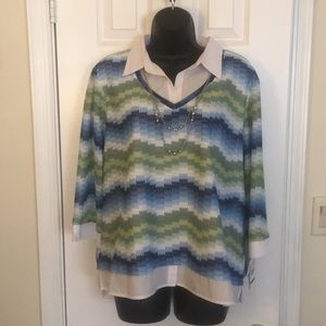 NWT Alfred Dunner Layered Look, PXL
